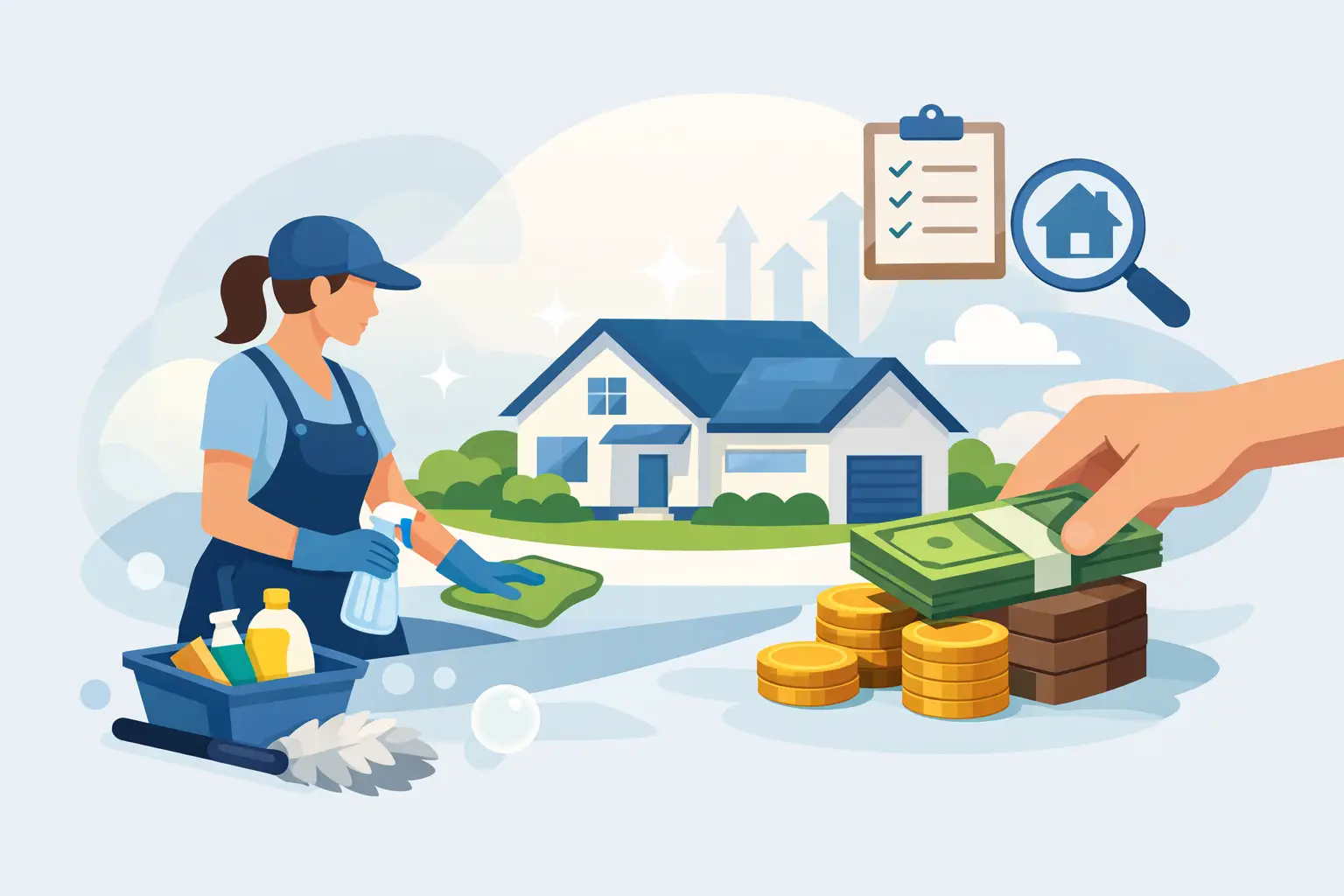 Going Rate for Residential House Cleaning