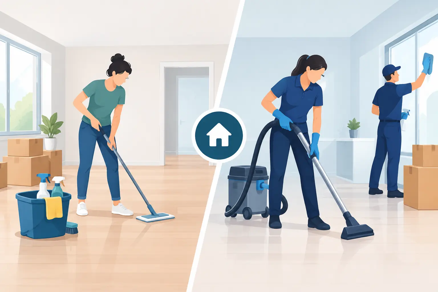 Move-In Cleaning Comparison: DIY or Professional?